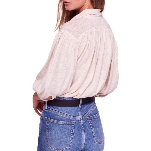 Free People Rush Hour Button Henley Top - Picture 4 of 6